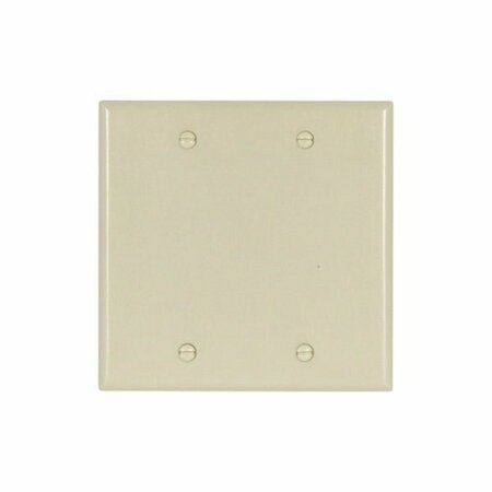 EATON WIRING DEVICES Wall Plate 2 Gang Blank Std Iv 2137V-BOX